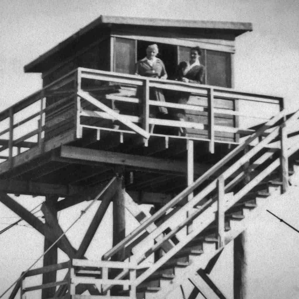 Watchtowers in early Deerfield Beach, FL